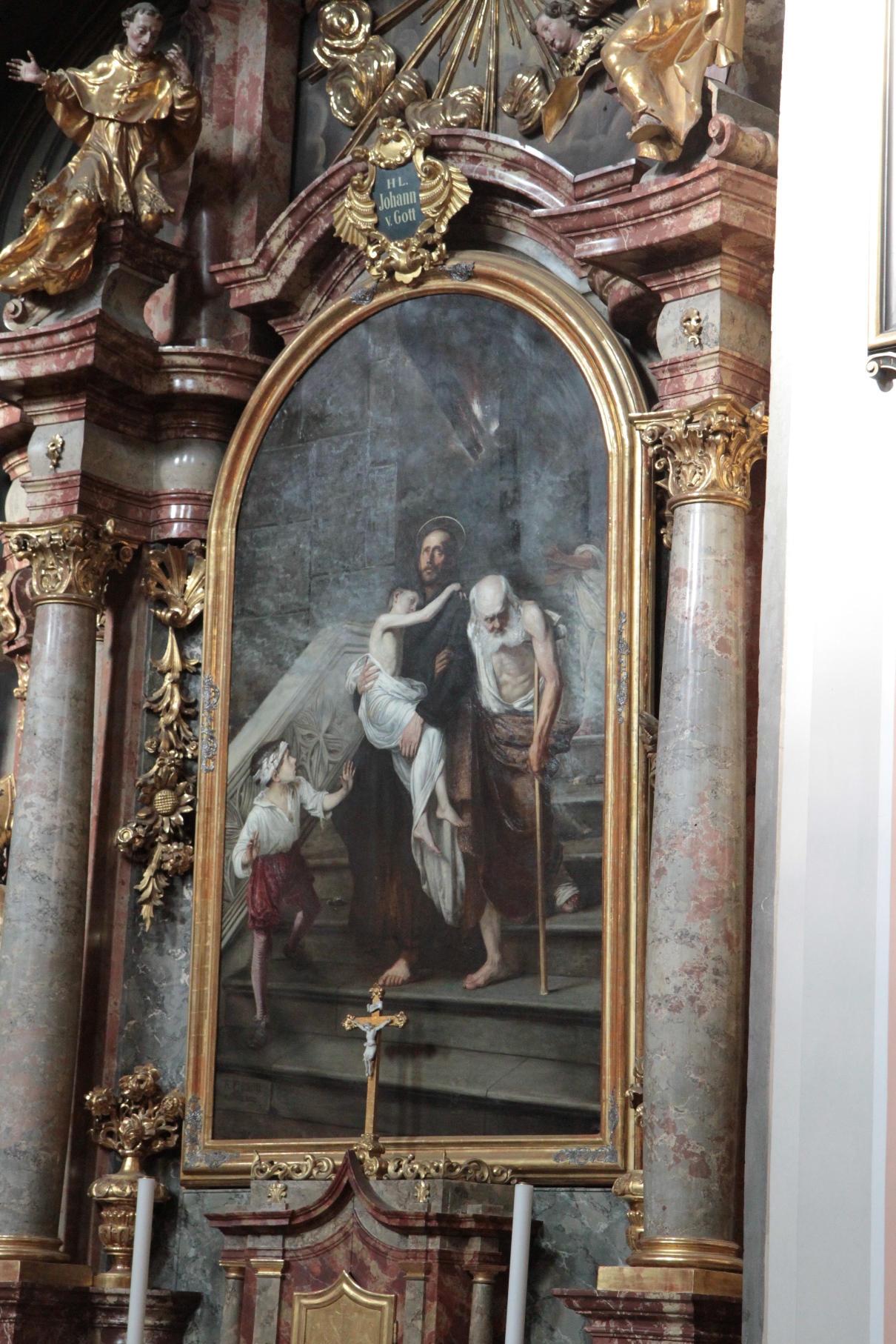 John of God's portrait, church of the Krankenhaus der Barmherzigen Brüder, Graz - 03.JPG